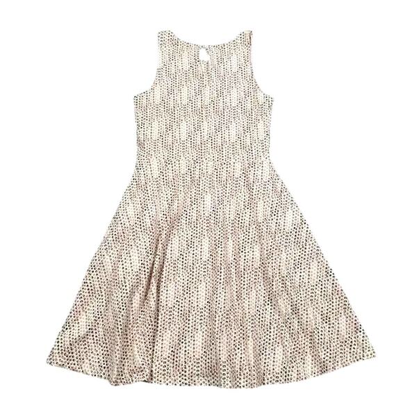 Pact Dress Medium Pink Polka Dot Fit Flare Organic Cotton Casual Size Small EUC - Picture 2 of 7